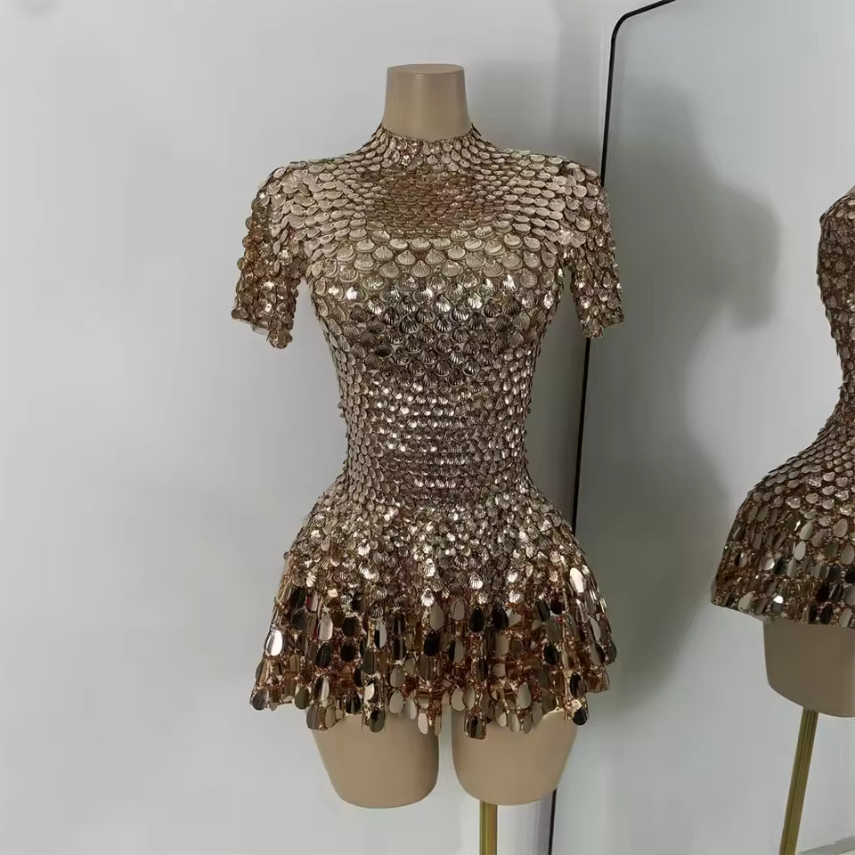 Life Of The Party Sequins Dress