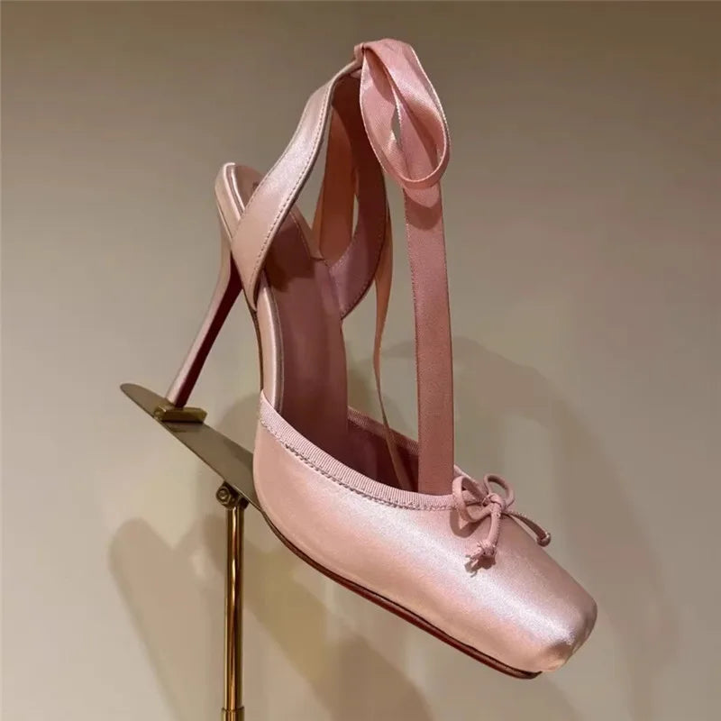 Butterfly-Knot High Heels