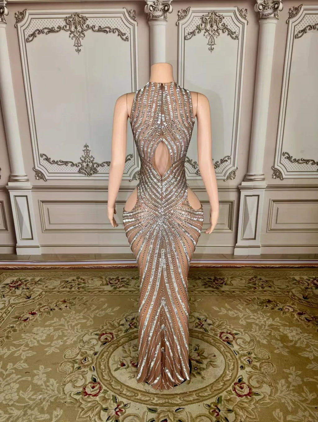 Maggie Mesh Maxi Dress
