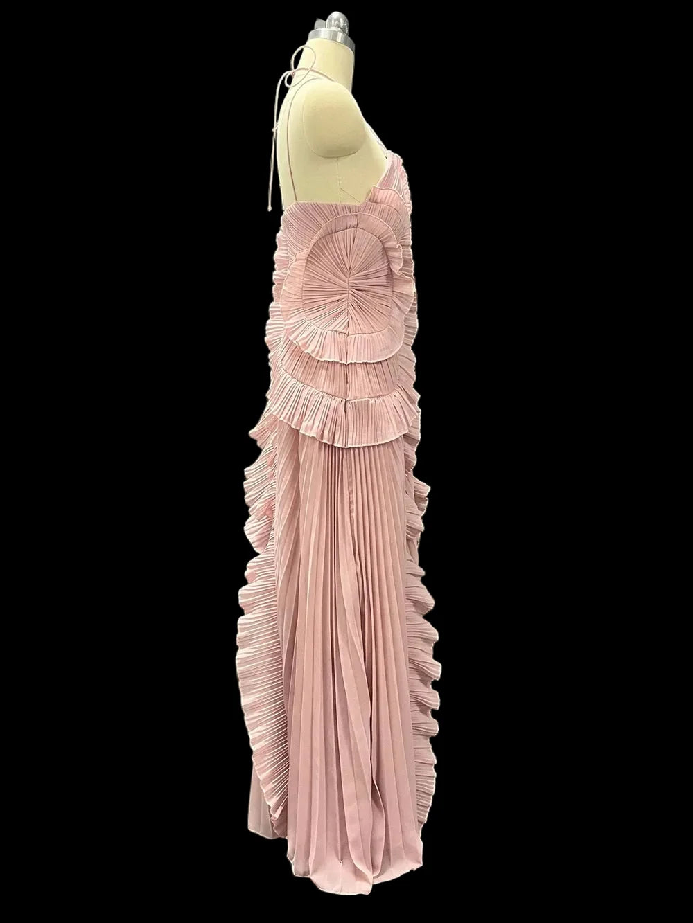 Kelsi Chiffon Ruffle Maxi Dress