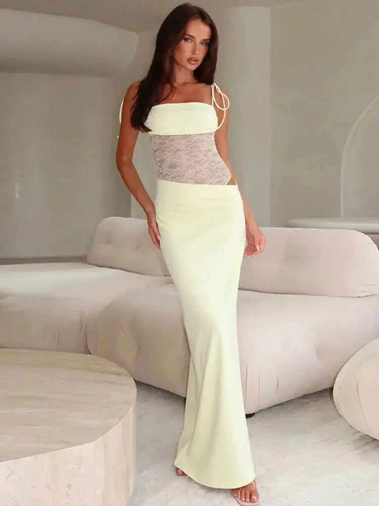 Ariana Mesh Maxi Dress