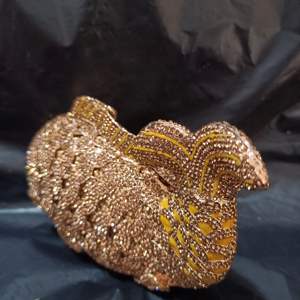 Fish Rhinestone Clutch Bag