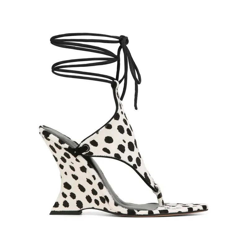 Ankle Strap Wedge High Heels
