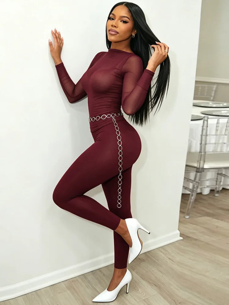 Liana Mesh Pants Set