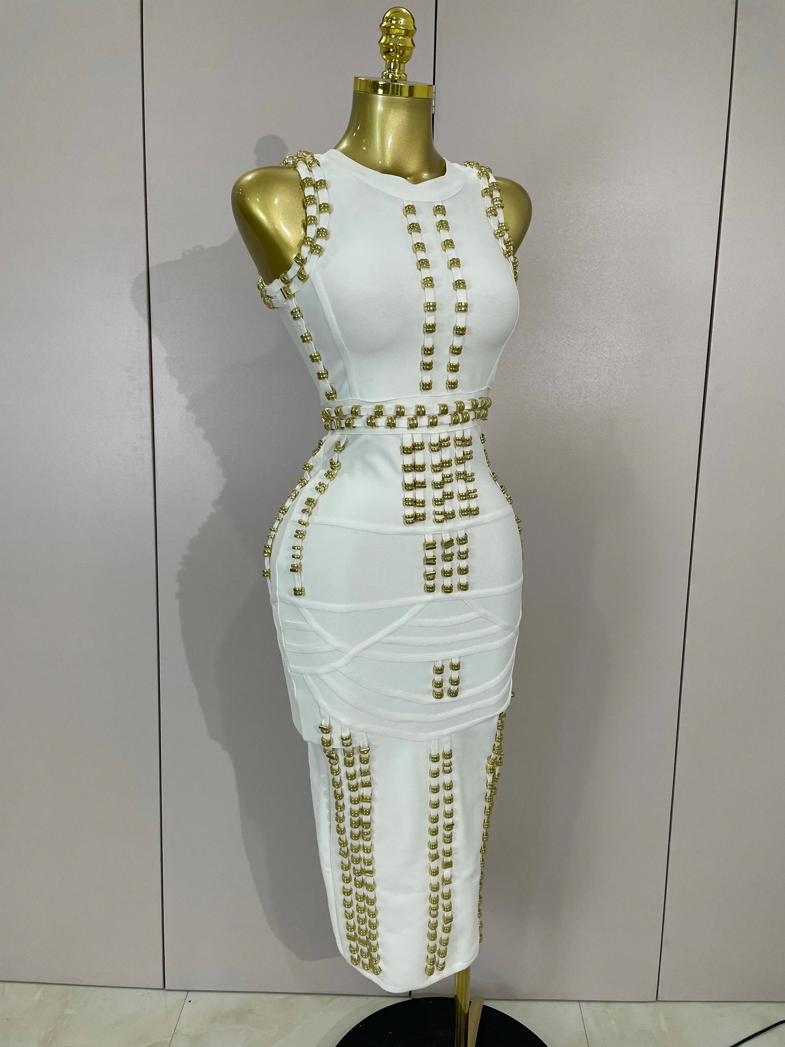 Hollywood Bandage Midi Dress