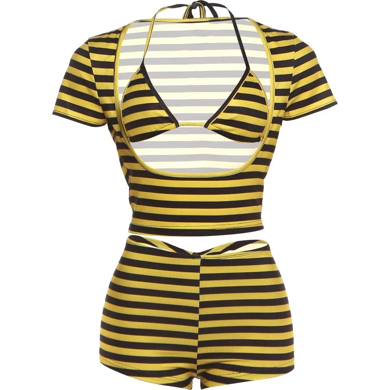 Linda Stripe Short Set