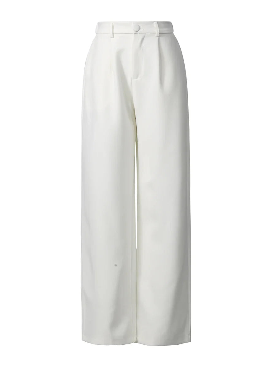 Chic Beaded Blazer Pants Set