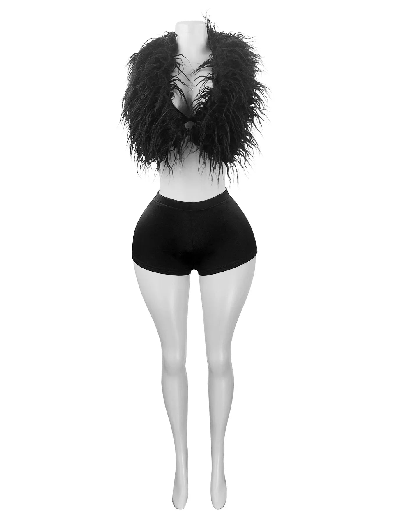 Fur Away Short Set