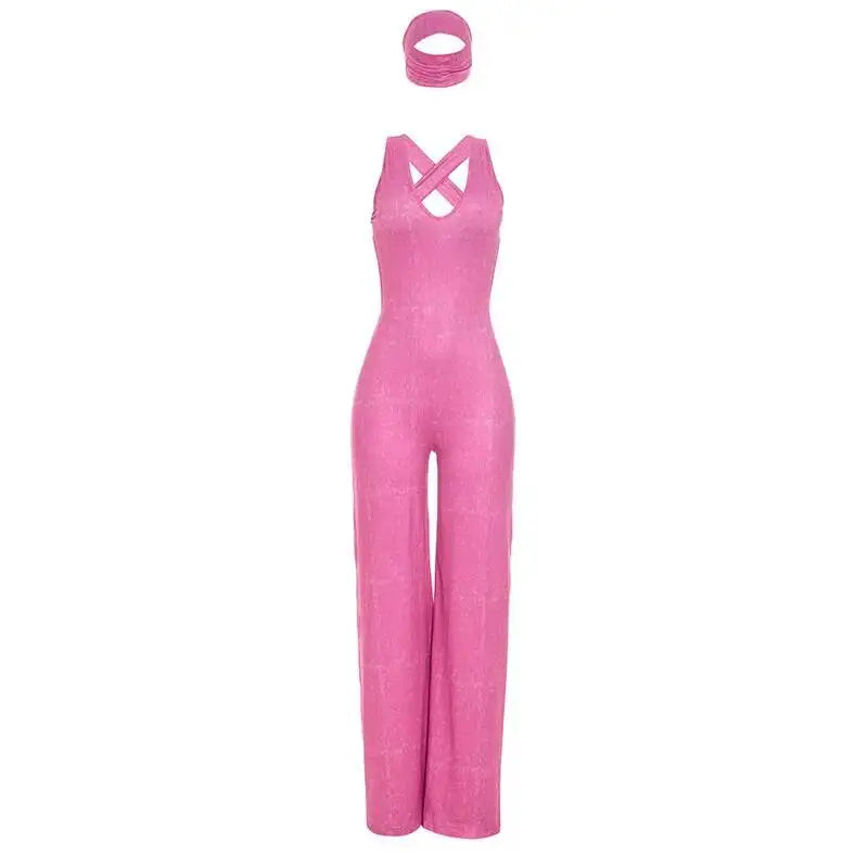 Cia Backless Wide Leg Jumpsuit