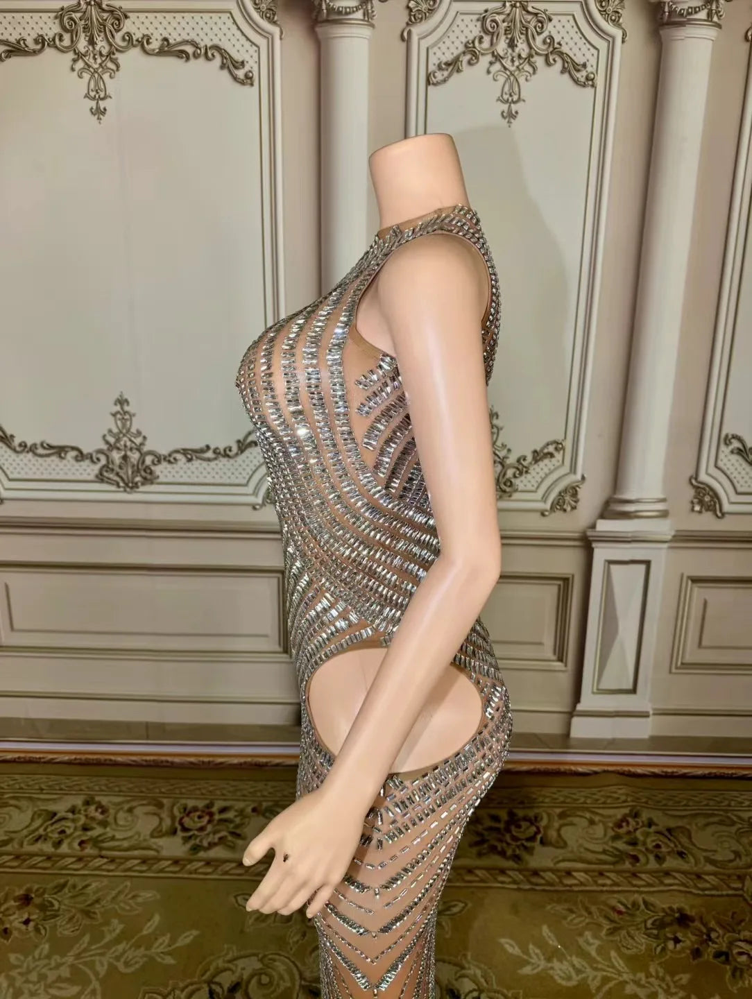 Maggie Mesh Maxi Dress