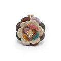 Floral Crystal Clutch Purse