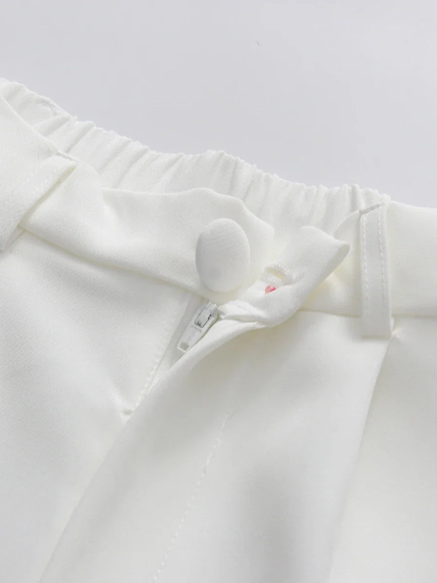 Chic Beaded Blazer Pants Set