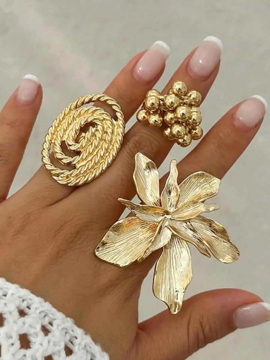 3pcs Chic Ring Set