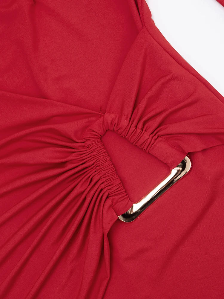 Anila Ruched Mini Dress