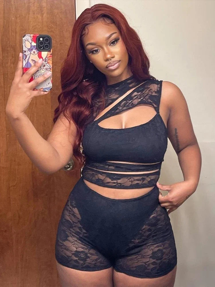 Gloria Mesh Romper