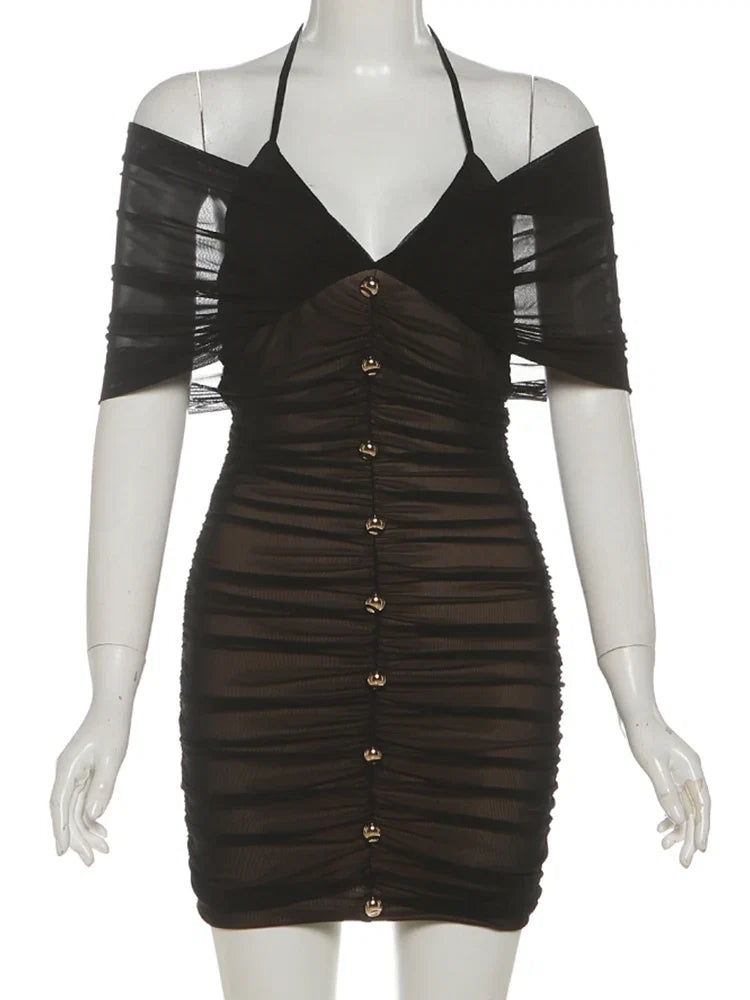 Leasha Mesh Mini Dress