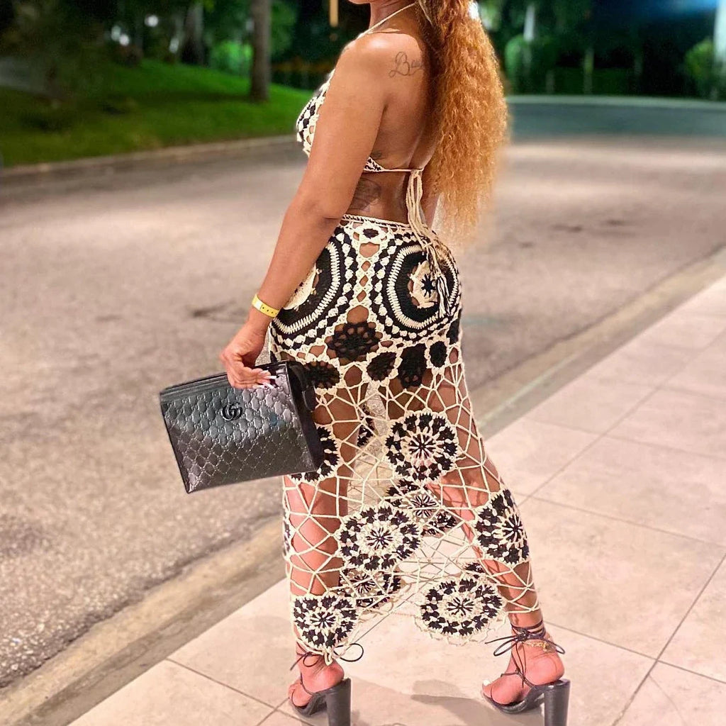 Florali Crochet Maxi Dress