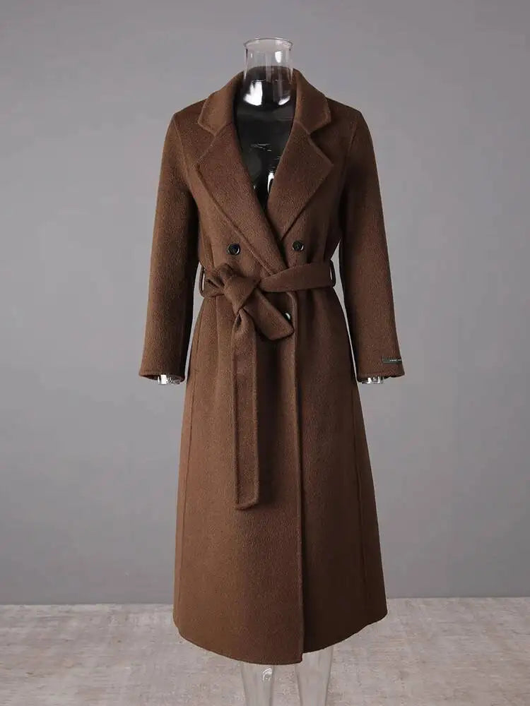 Brown Belted Trench Coat