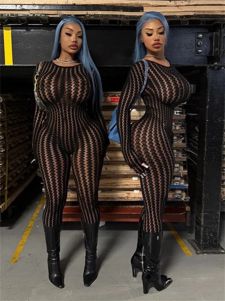 Hottie Mesh Jumpsuit