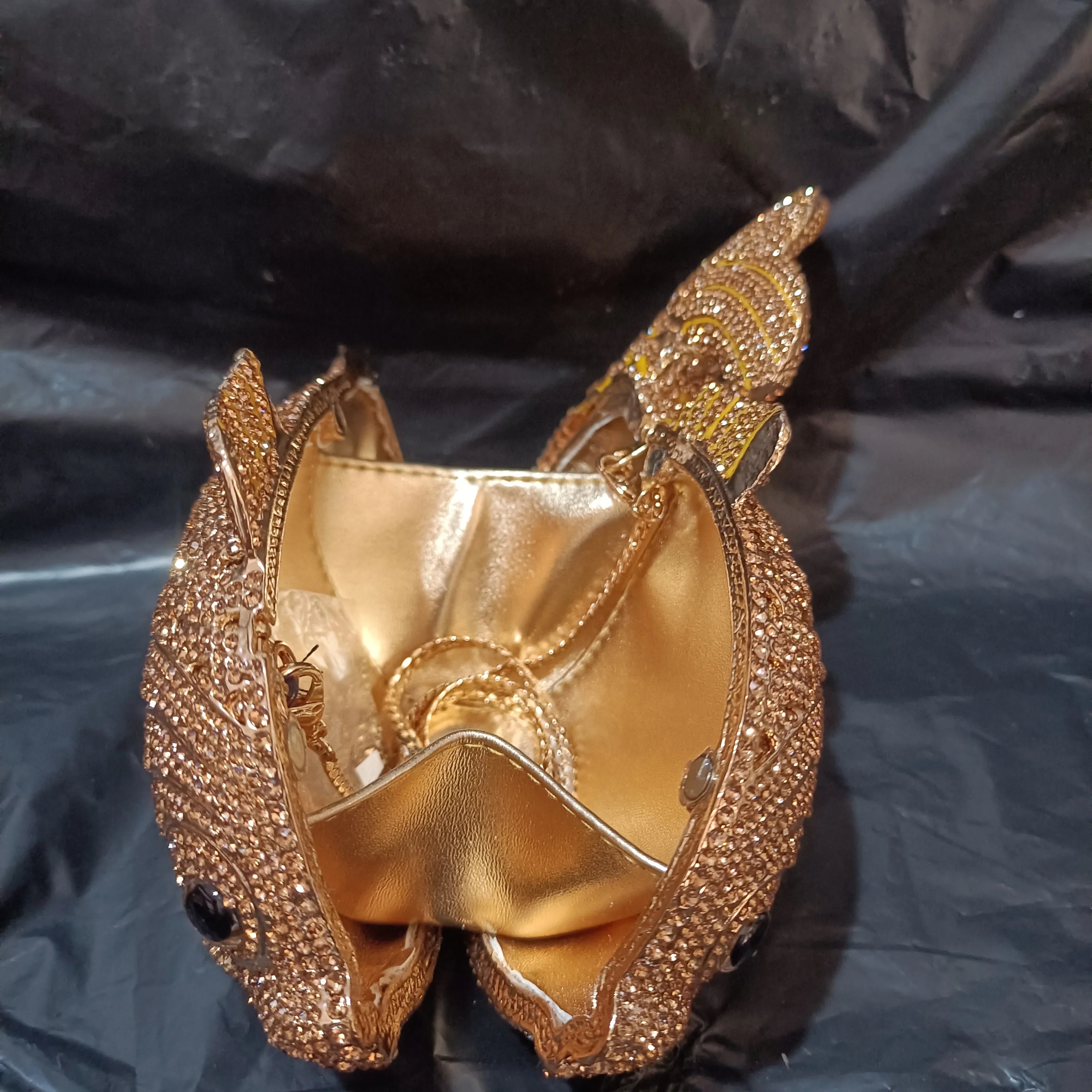 Fish Rhinestone Clutch Bag