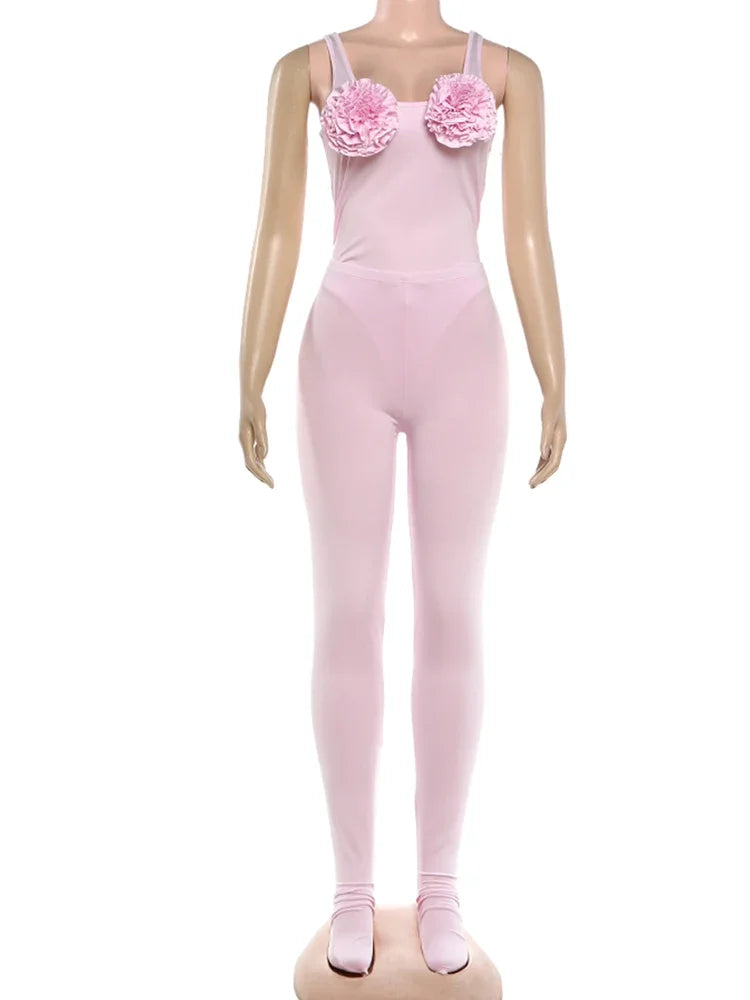 3D Flower Pants Set