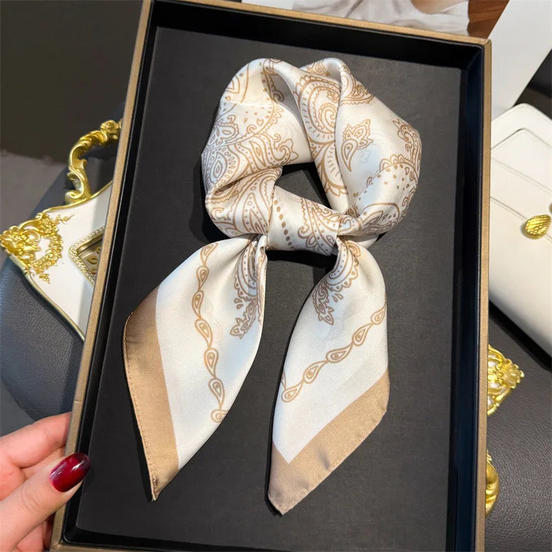 Houndstooth Printed Vintage Headscarf