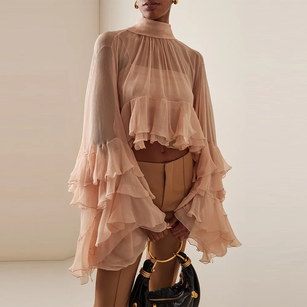Nina Ruffle Loose Blouse