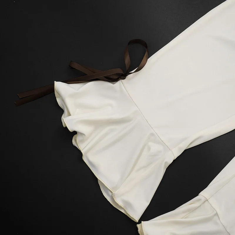 Bowknot Backless Jumpsuit