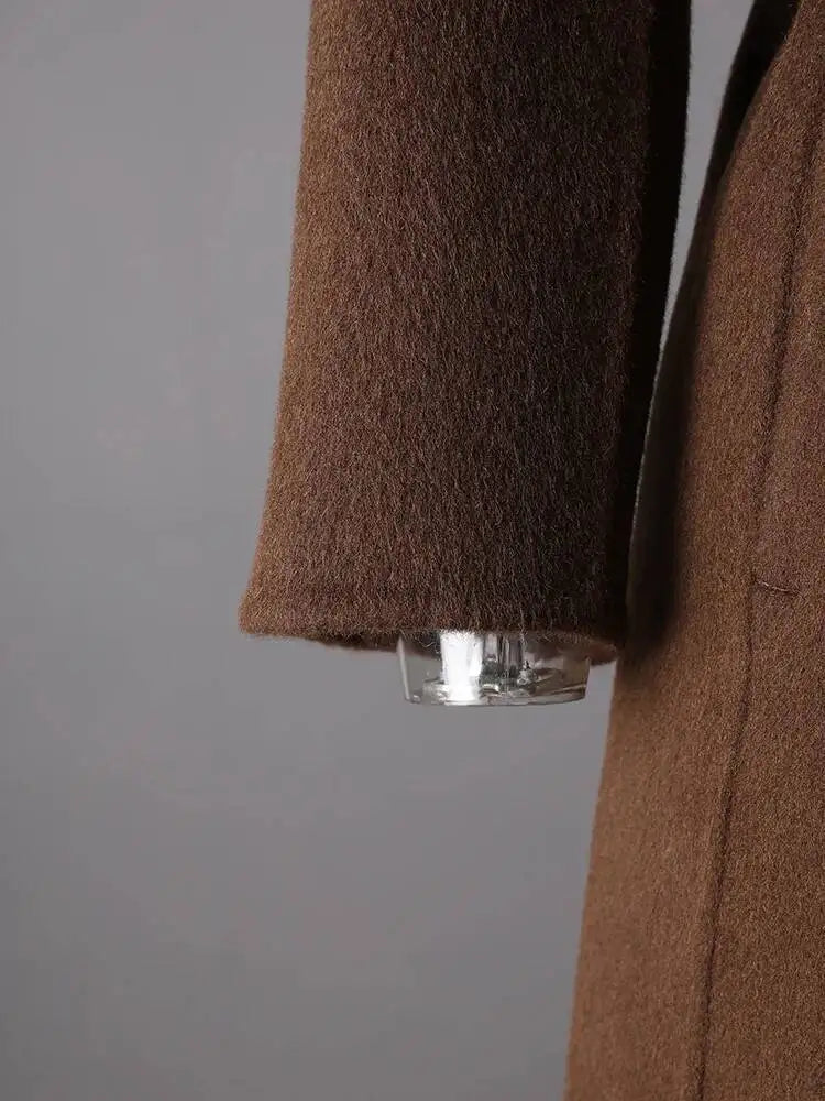 Brown Belted Trench Coat