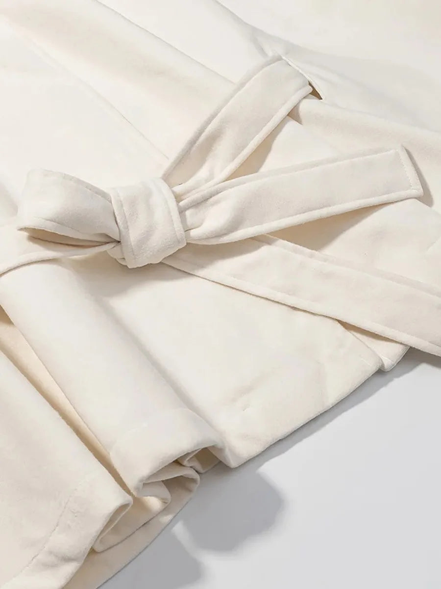 Luxurious Wool Stand Collar Coat
