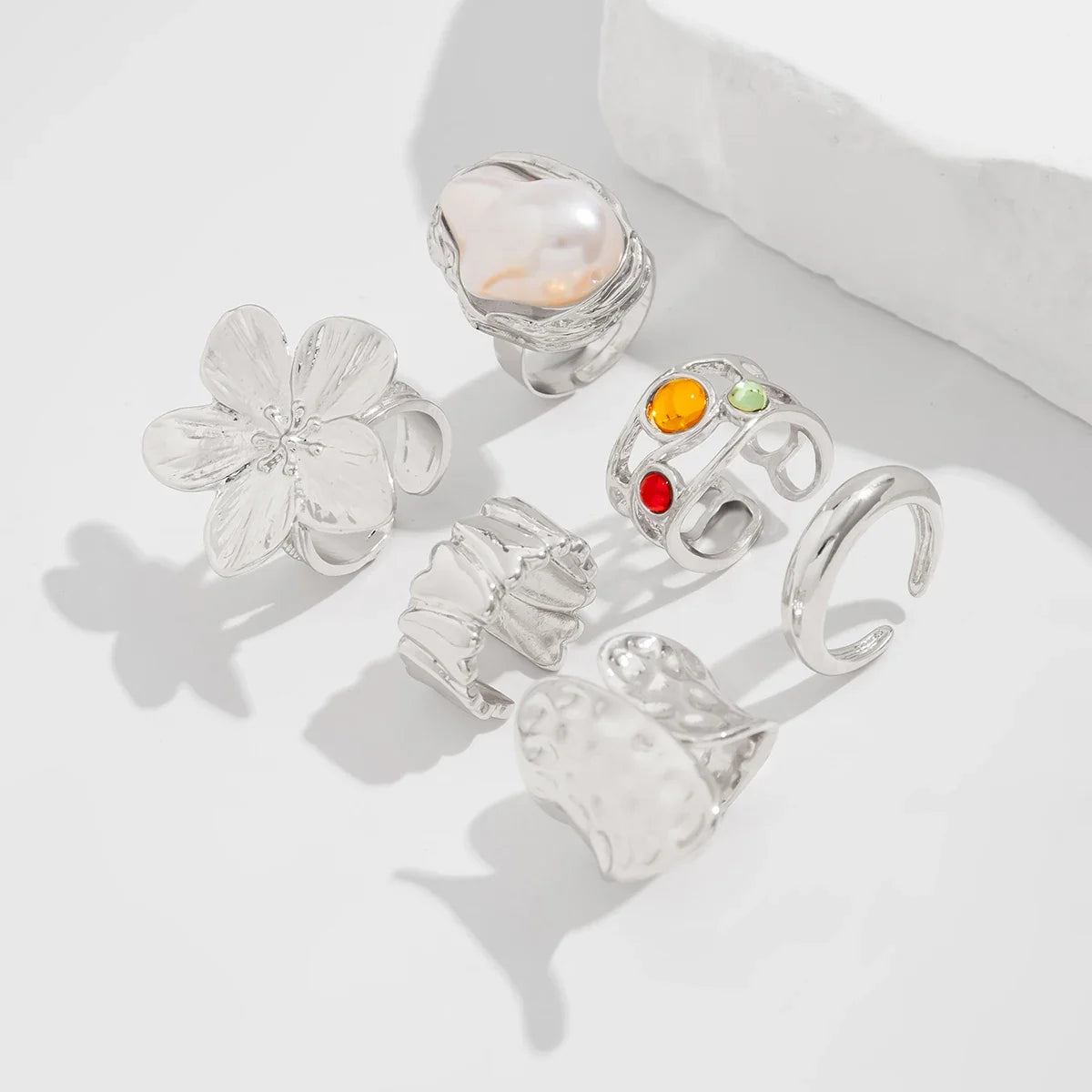 6pcs Elegant Rings