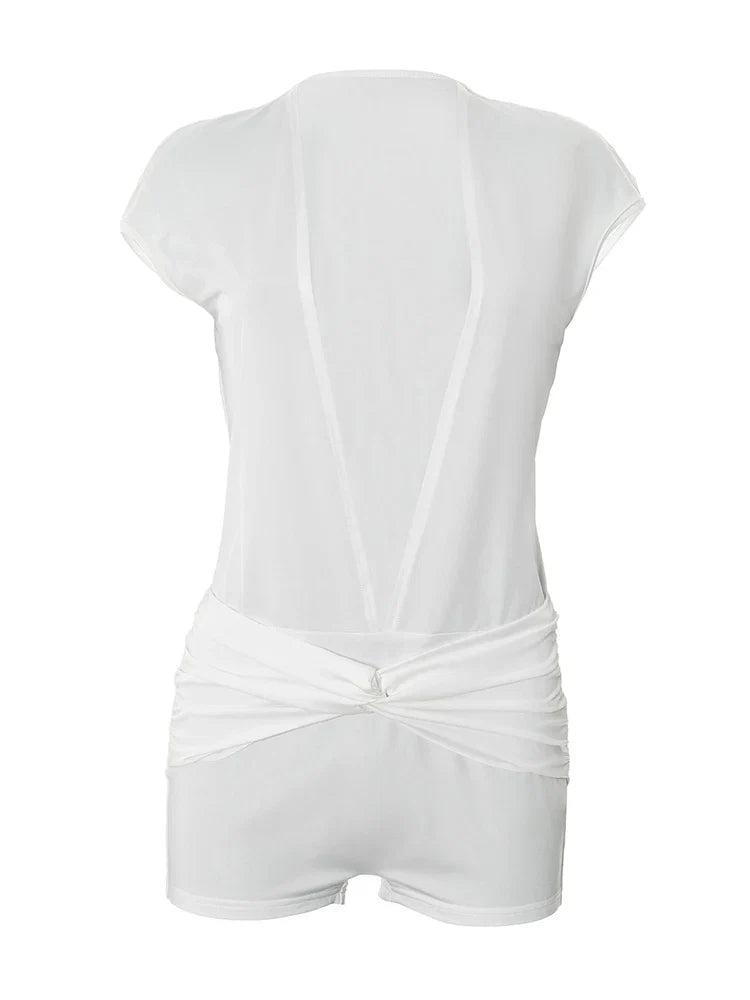 Elliana Ruched Romper