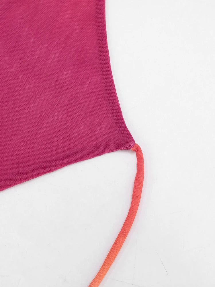 Colorful Gradient Mini Dress