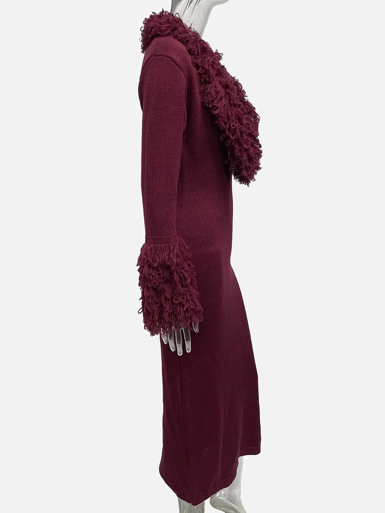 Fanie Knit Fur Maxi Dress