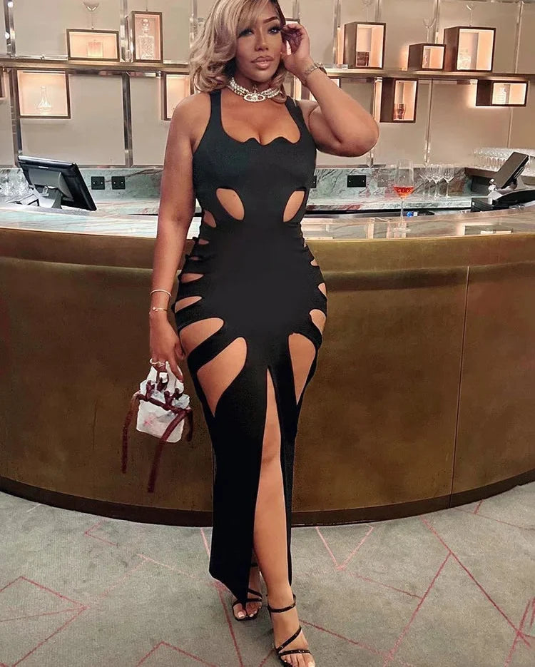 Cuts Given Maxi Dress