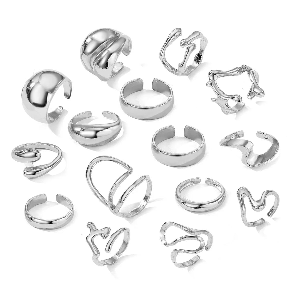 15Pcs Retro Boho Rings Set
