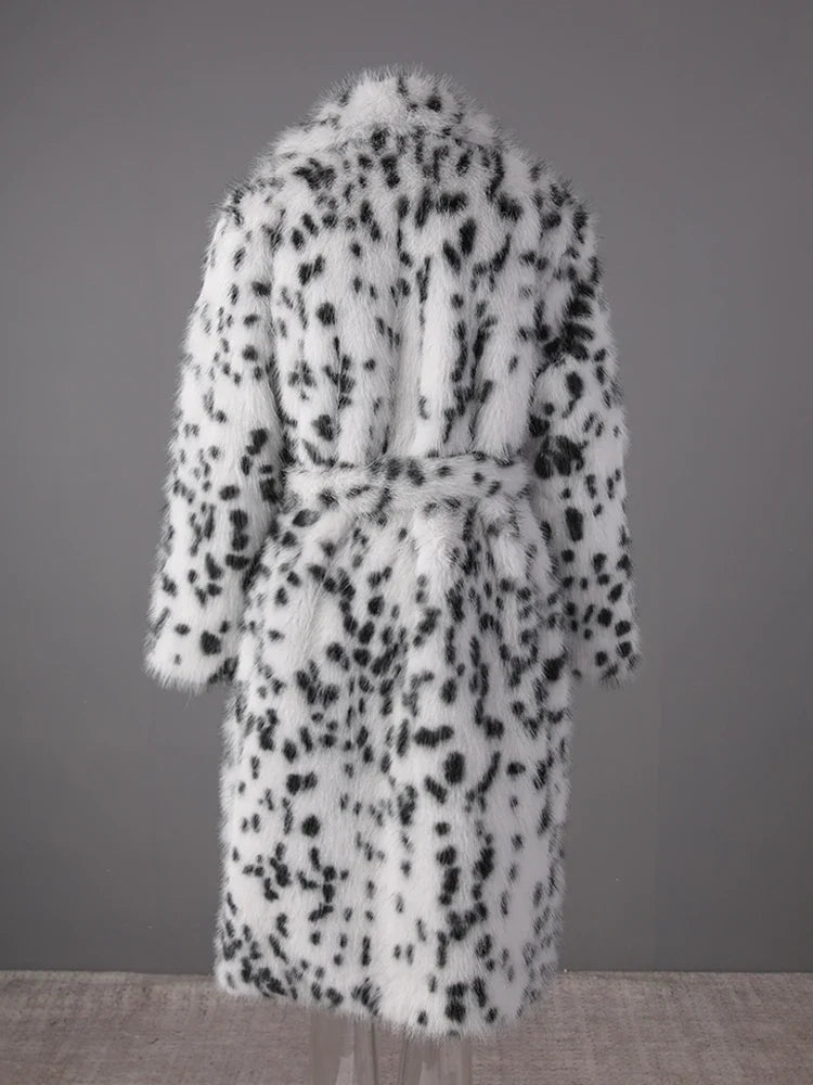 Opulent Fur Plush Coat