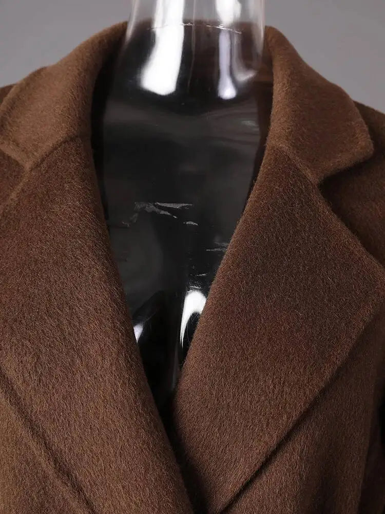 Brown Belted Trench Coat