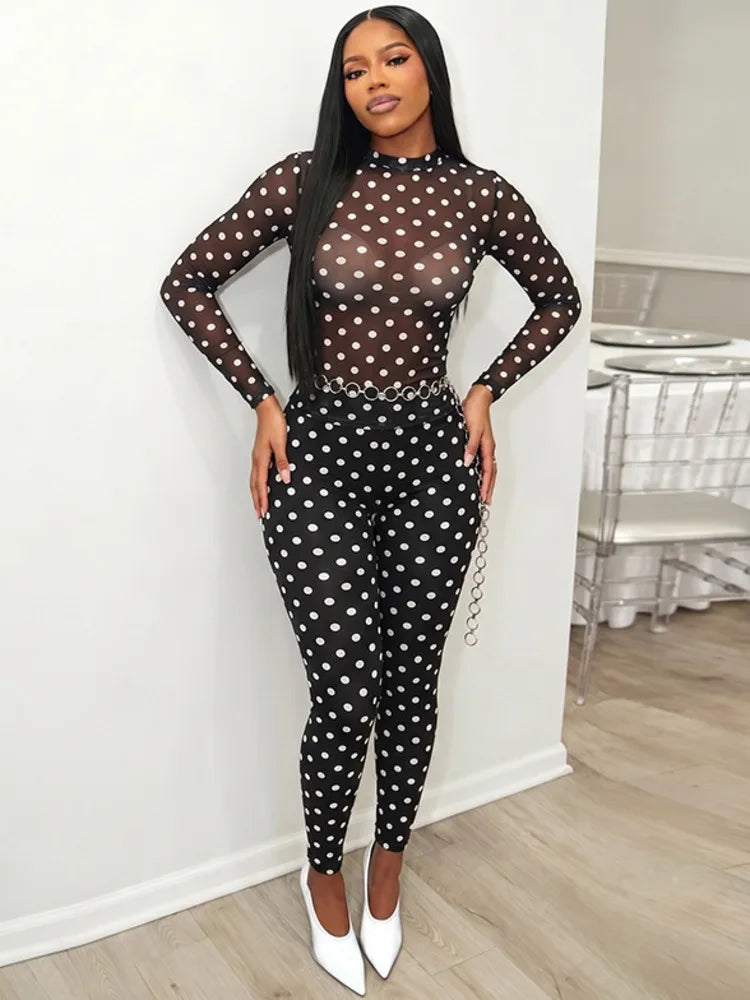 Liana Mesh Pants Set