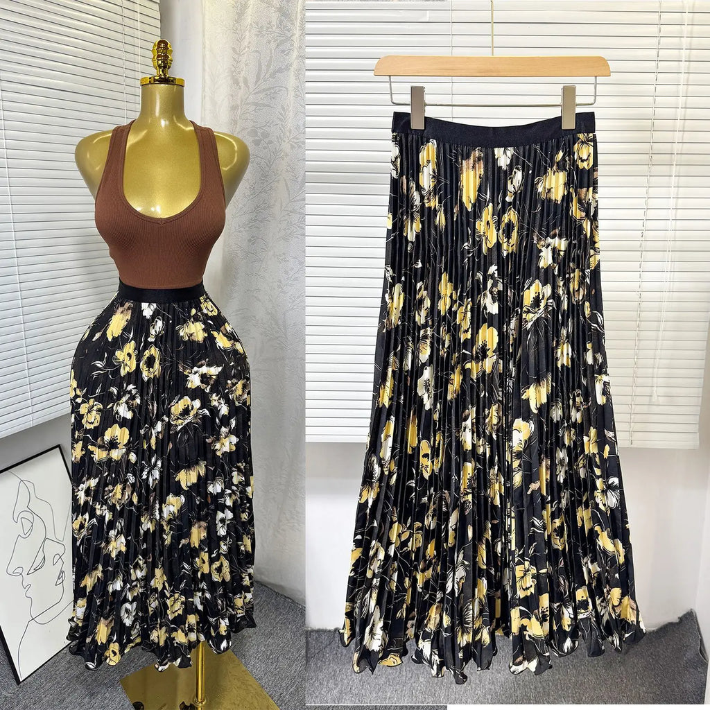 Kiana High Waist Skirt Set