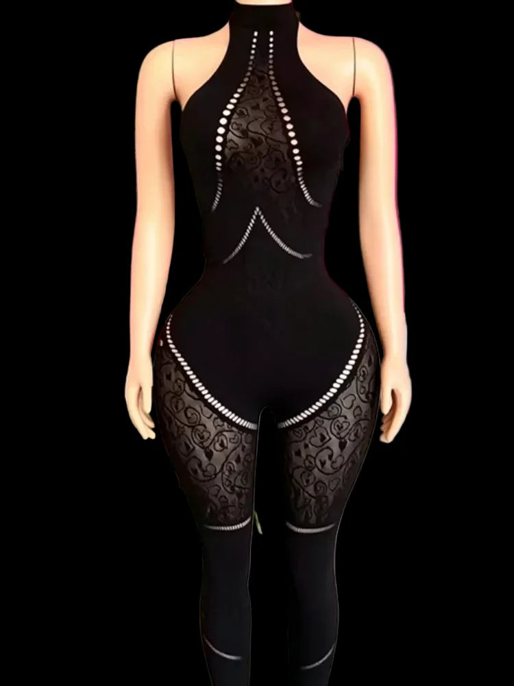 Michelda Mesh Jumpsuit