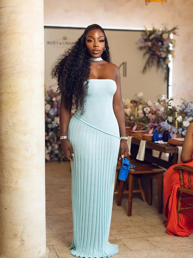 Ashlea Blue Maxi Dress