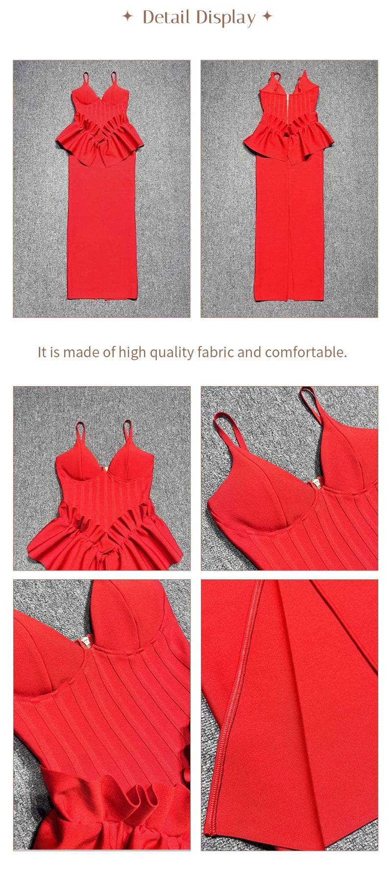 Huda Peplum Bandage Dress