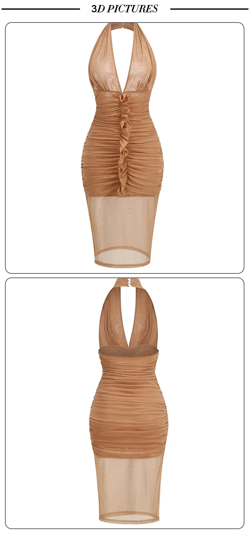 Bella Mesh Pleated Dress