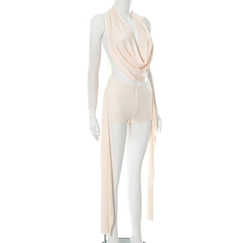 Olivya Side Tassel Short Set