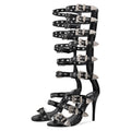 Buckle Stiletto Sandals