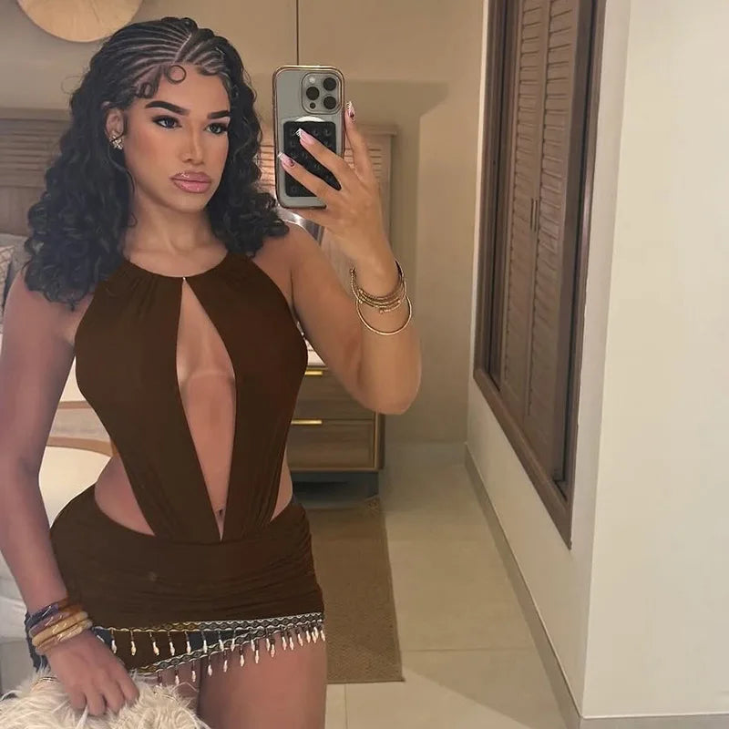 Bohemian Gyal Ruched Dress