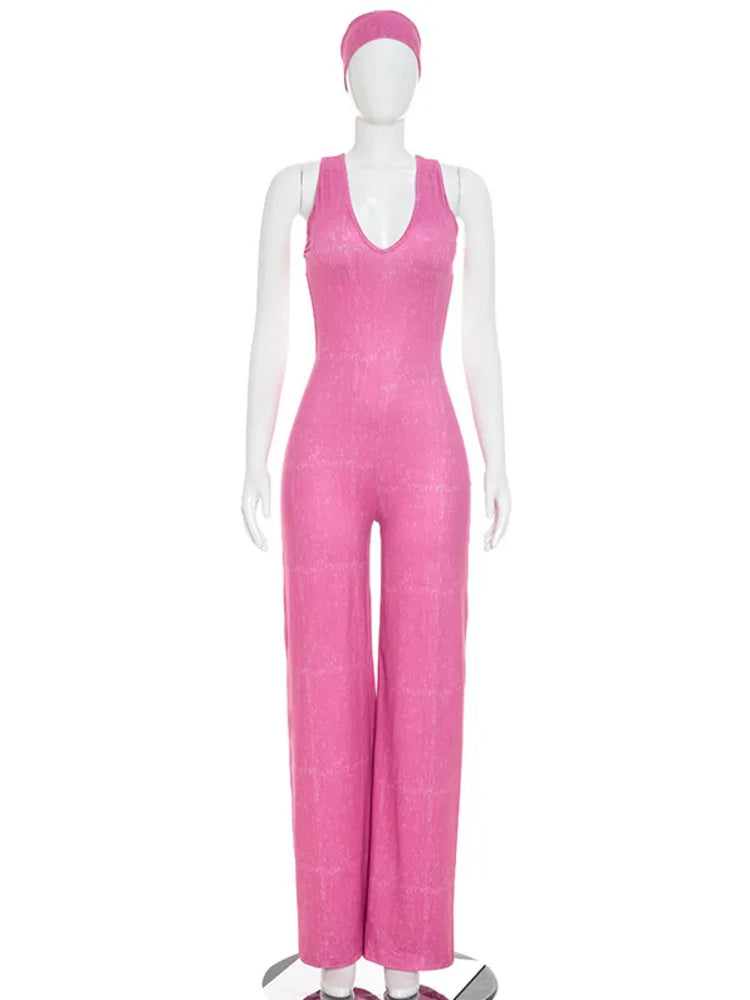 Cia Backless Wide Leg Jumpsuit