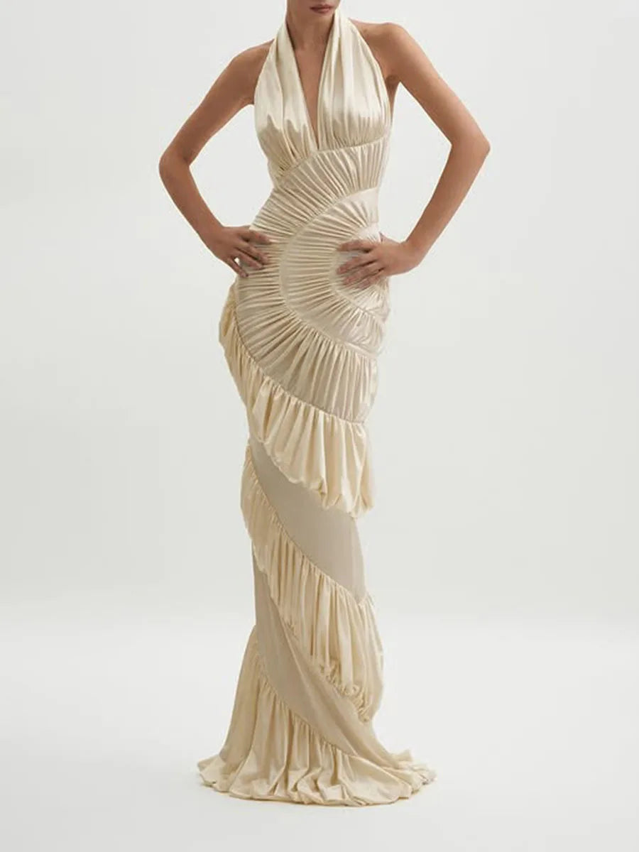 Katrine Ruffles Maxi Dress