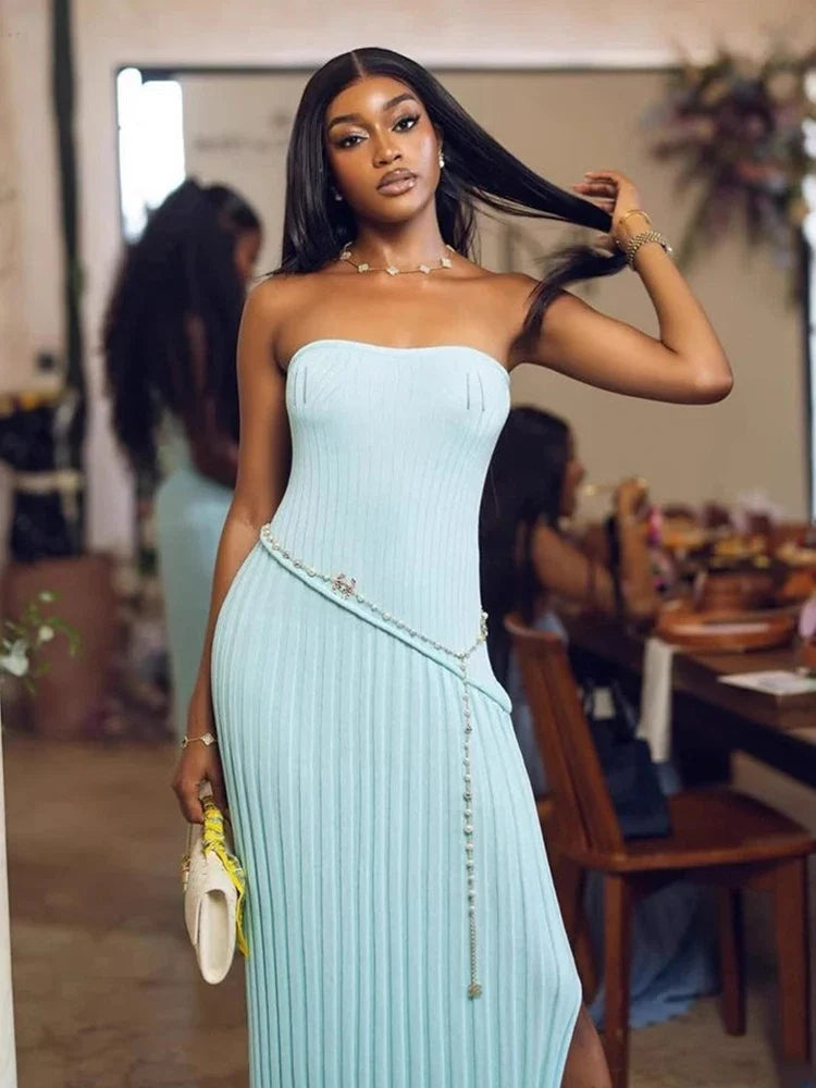 Ashlea Blue Maxi Dress